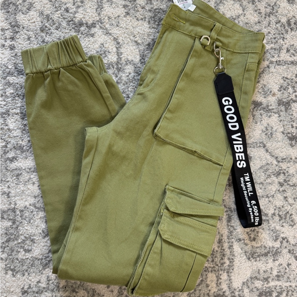 NWT Olive Green Cargo Joggers